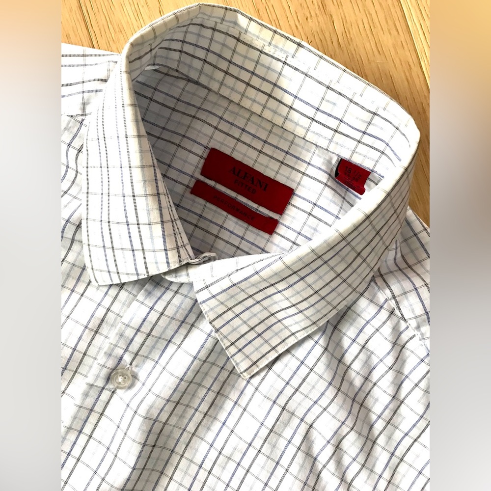 Alfani mens button up fitted shirt